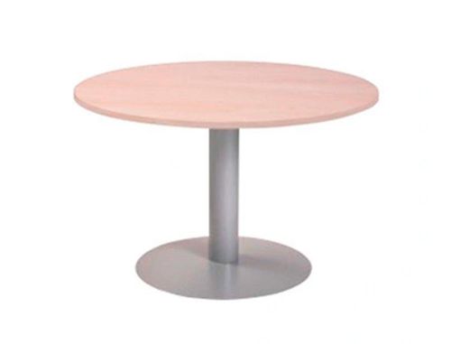 Mesa de reuniao rocada redonda meetin 100 cm de diametro acabamento aluminio/faia , Rocada , 44211 , 8427951995377